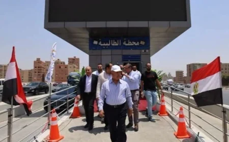 وزير النقل يتابع جاهزية المرحلة الثانية من مشروع الأتوبيس الترددي السريع BRT على الطريق الدائري