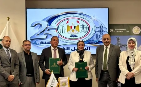 المصرية لنقل الكهرباء توقع عقد تنفيذ خط نقل لربط مشروعات طاقة الرياح بخليج السويس