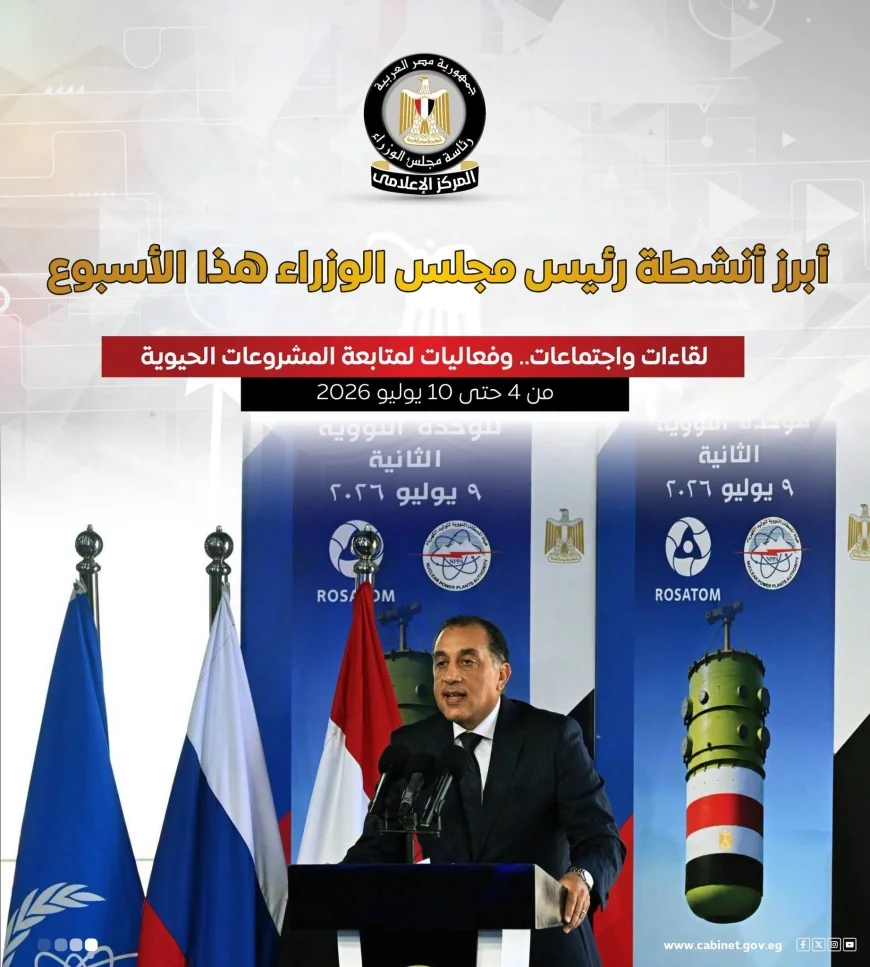 حصاد أنشطة رئيس الوزراء الأسبوعي.. مدبولي يتابع «حياة كريمة» ويؤكد دعم الإعلام والمشروعات القومية