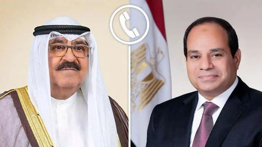 الرئيس السيسي يؤكد تضامن مصر الكامل مع الكويت ويدين الاعتداءات على سيادتها