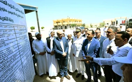 رئيس الوزراء يتفقد أحد مطاحن الدقيق بمطروح ويتابع منظومة توزيع الدقيق المدعم