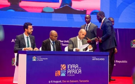 طاقة عربية وAfrica50 توقعان اتفاقية لبيع الغاز لمشروع أول منشأة غاز طبيعي مسال صغير في تنزانيا