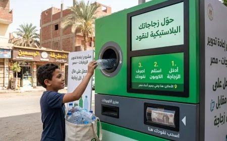 ماكينات المخلفات الذكية في الدقي.. كيف تحول زجاجات البلاستيك وعلب الكانز إلى نقاط ورصيد مالي؟