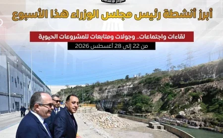 أنشطة رئيس الوزراء هذا الأسبوع.. مدبولي يتابع «حياة كريمة» ويزور شركات التعهيد ويتفقد تطوير كورنيش الإسكندرية