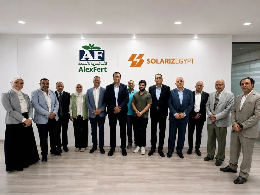 الإسكندرية للأسمدة توقع اتفاقية طاقة شمسية لمدة 30 عامًا باستثمارات تشغيلية تدعم الاستدامة