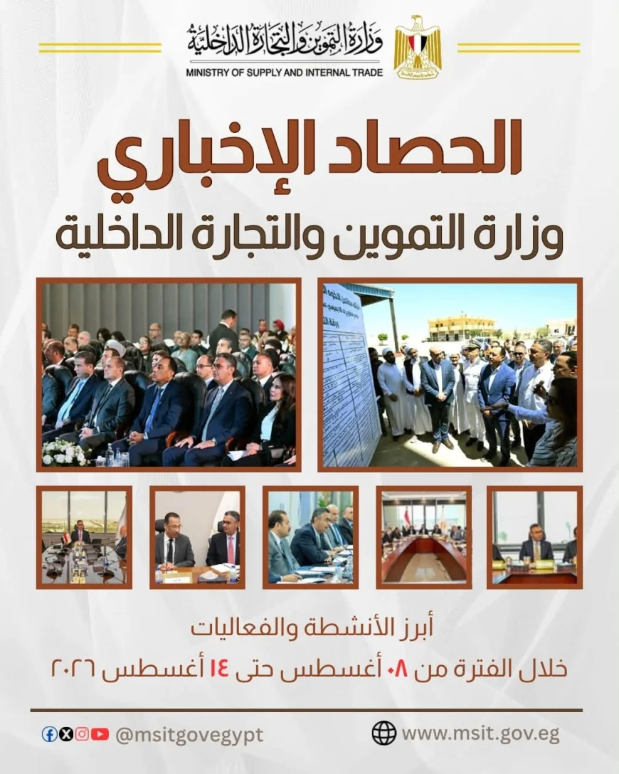 وزارة التموين تستعرض أبرز أنشطتها خلال أسبوع.. تحركات لتعزيز الأمن الغذائي واستقرار الأسواق