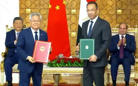 مصر والصين توقعان مذكرة تفاهم لتعزيز التعاون في تكنولوجيا المعلومات والاقتصاد الرقمي