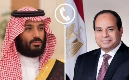 الرئيس السيسي ومحمد بن سلمان يبحثان تعزيز العلاقات المصرية السعودية وخفض التصعيد الإقليمي