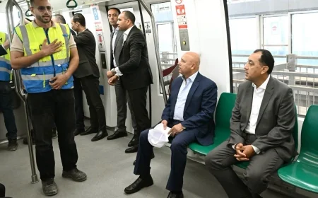 مدبولي من داخل مونوريل غرب النيل.. مصر تسرّع تنفيذ شبكة النقل الأخضر لربط المدن الجديدة