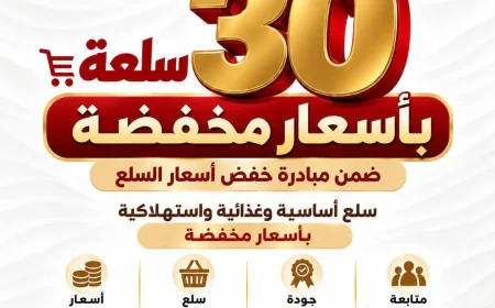 مبادرة خفض الأسعار تطرح 30 سلعة بأسعار مخفضة وتكثف الضخ وفقًا لمعدلات الطلب