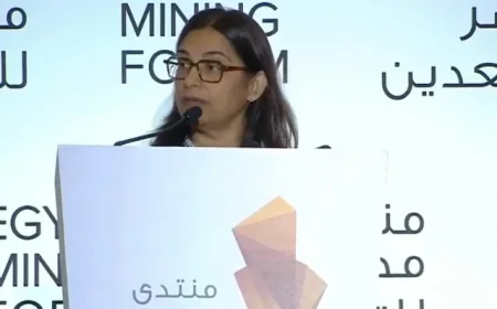 نامراتا ثابار تلقي كلمة مجموعة البنك الدولي في منتدى مصر للتعدين 2026