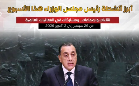 مدبولي يتابع ملفات التعدين والأمن المائي والتموين وتخضير القاهرة الكبرى هذا الأسبوع