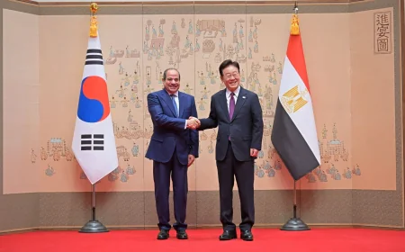 مصر وكوريا الجنوبية تبدآن مفاوضات شراكة اقتصادية شاملة.. واتفاقيات جديدة في الطاقة والبنية التحتية