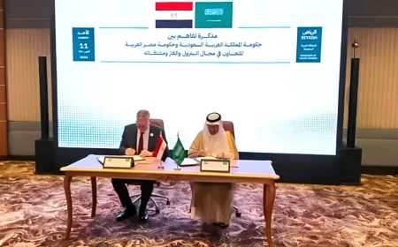 مصر والسعودية توقعان مذكرة تفاهم لتعزيز تجارة البترول والغاز والبتروكيماويات