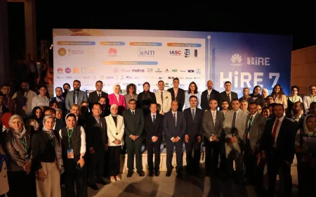 المعهد القومي للاتصالات يحصد جائزتين في ملتقى هواوي للتوظيف HiRE 7