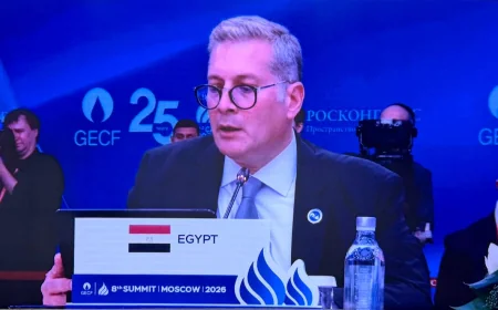 كريم بدوي من موسكو: أمن الطاقة العالمي مسؤولية مشتركة ومصر مركز لربط أسواق الغاز