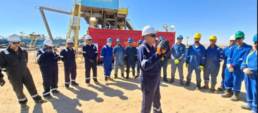 رئيس شركة عجيبة للبترول يتابع تنفيذ محطة الغاز الجديدة ويشدد على الالتزام بالجدول الزمني