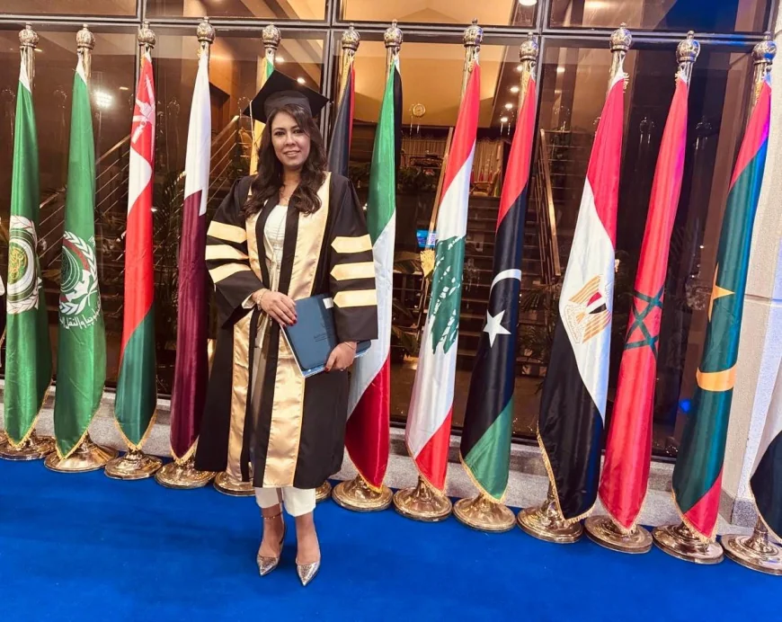 المهندسة داليا بدري تحصد درجة الماجستير في إدارة الأعمال (MBA) بتقدير امتياز من الأكاديمية العربية