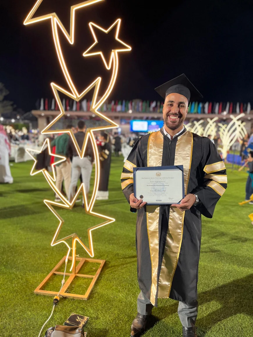 المهندس علي المدني يحصد ماجستير إدارة الأعمال بامتياز ويحتل المركز الثاني على دفعته
